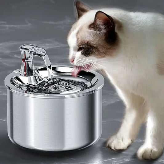 Automatic Fully stainless steel pet water fountain with optional sensor and heater