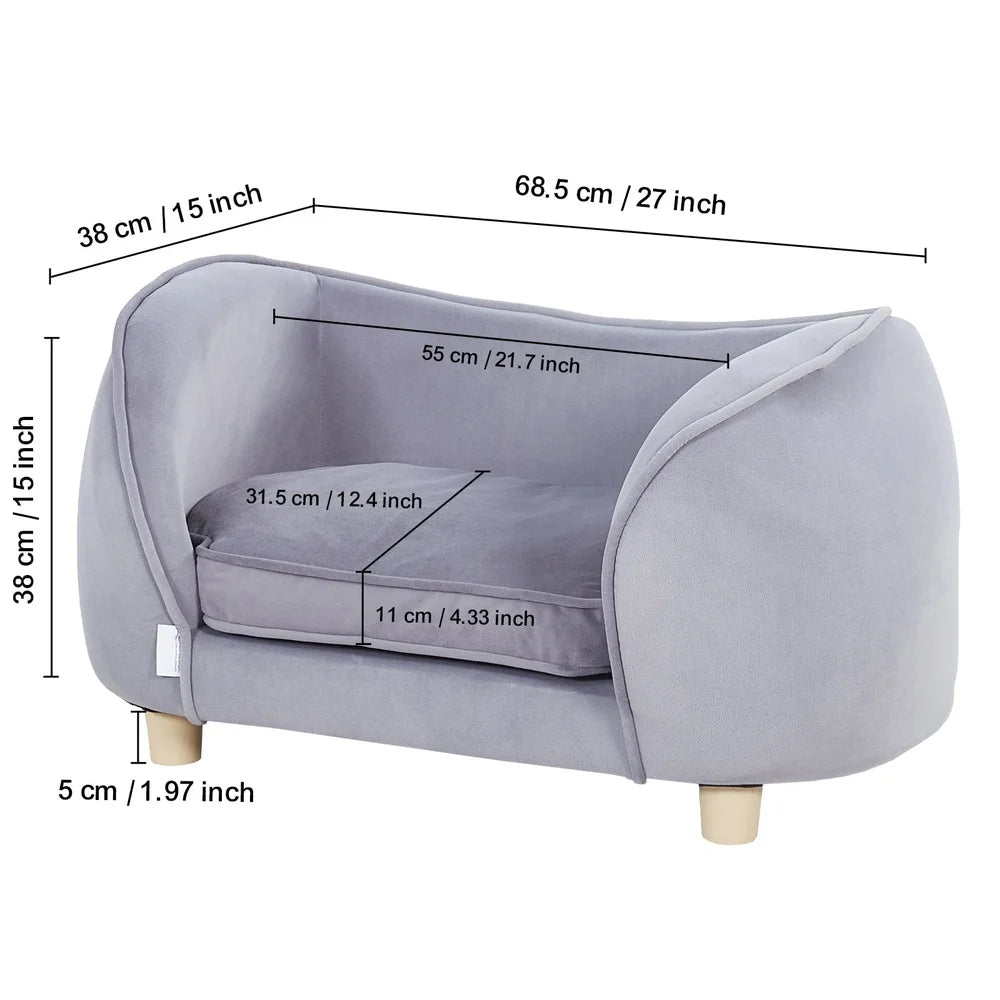 Durable Comfortable Scratch-Resistant Pet Sofa Bed Easy Clean