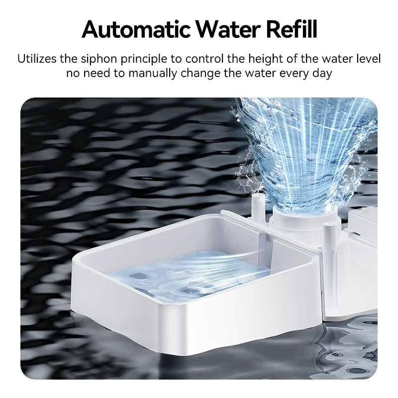 2 In 1 Automatic Pet Feeder with Water Refill Drinker