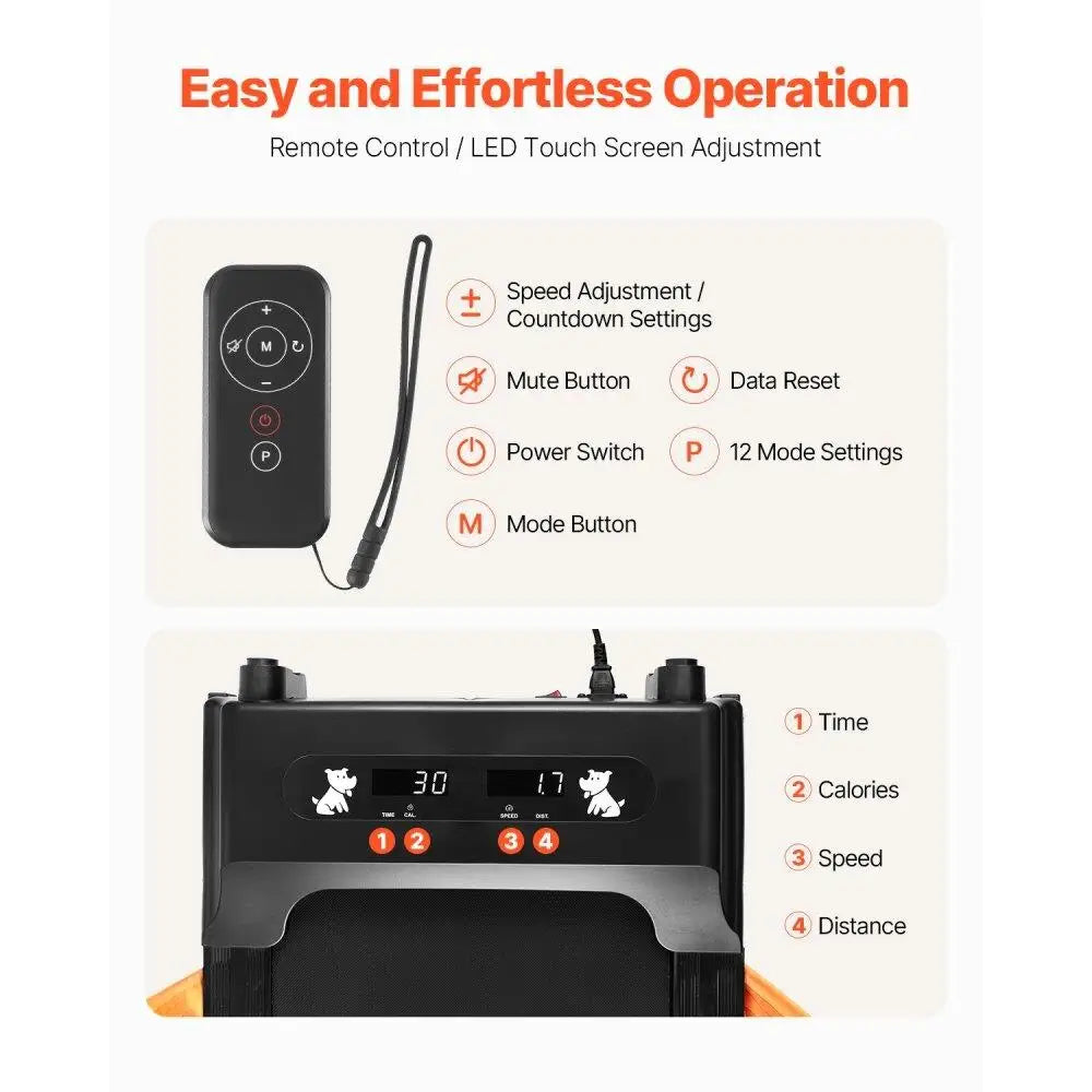 Electric Dog Treadmill for medium Dogs Supports Up To 200 lbs