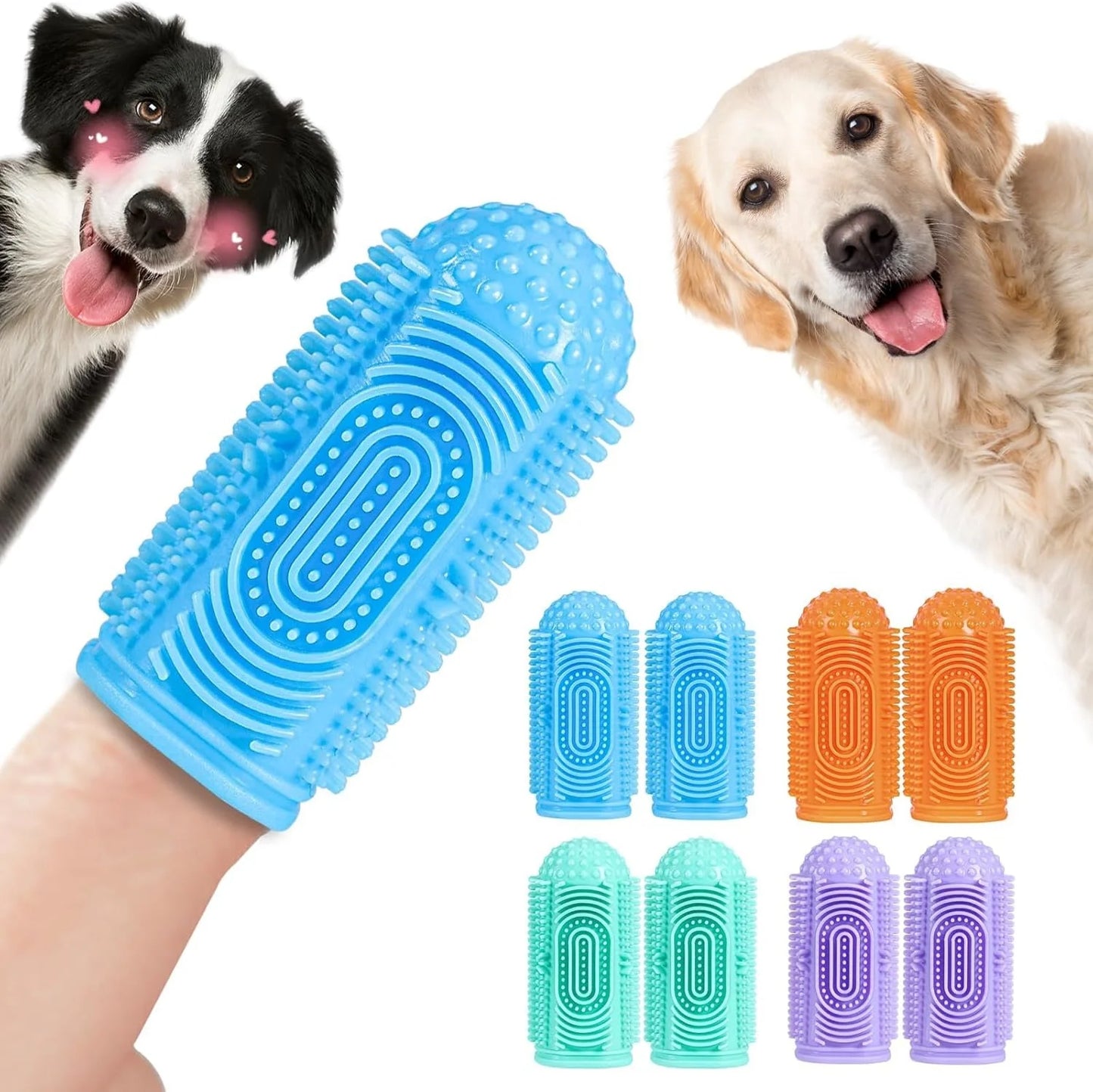 4 Piece Finger Toothbrush Set