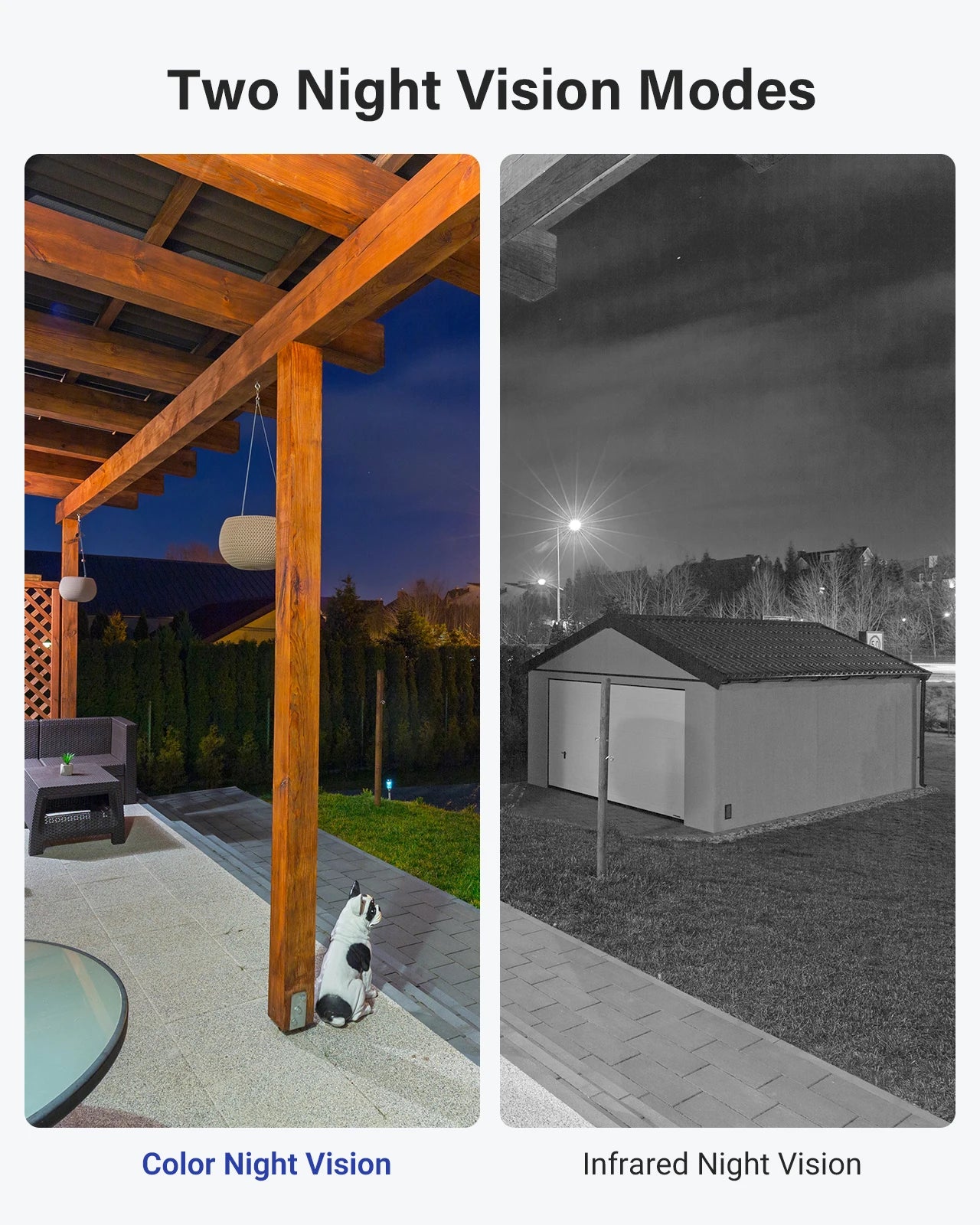Motion Detection Color Night Vision Two-Way Audio Works With Alexa Wireless Security Camera