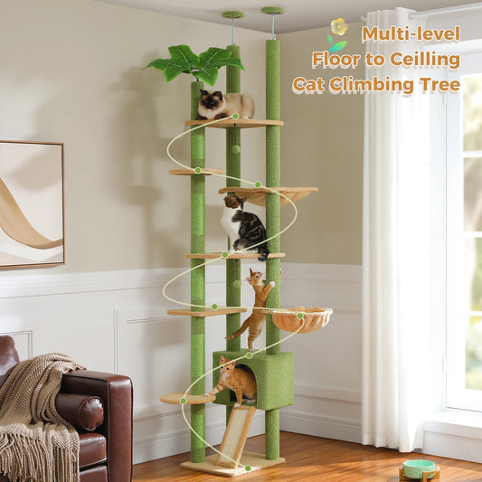 Adjustable Cat Tree and Scratching Post