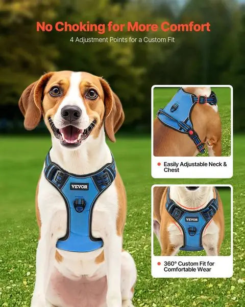 Adjustable No Pull Pet Harness with Leash