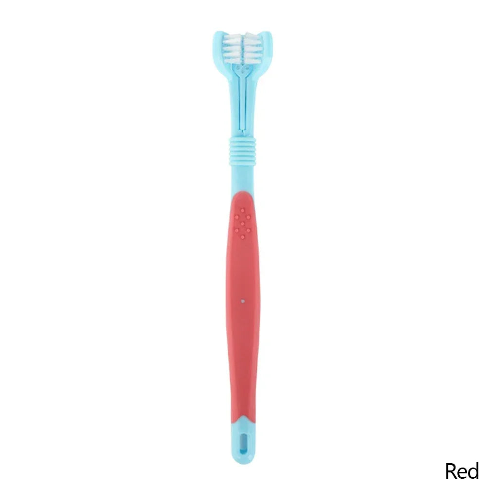 Three Sided Multi-angle Pet Toothbrush