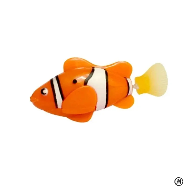 LED Inductive Interactive Swimming Robot Fish Cat Toys