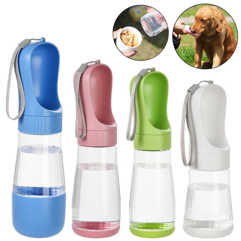 2 in 1 Portable Dog Water Bottle With Food Container