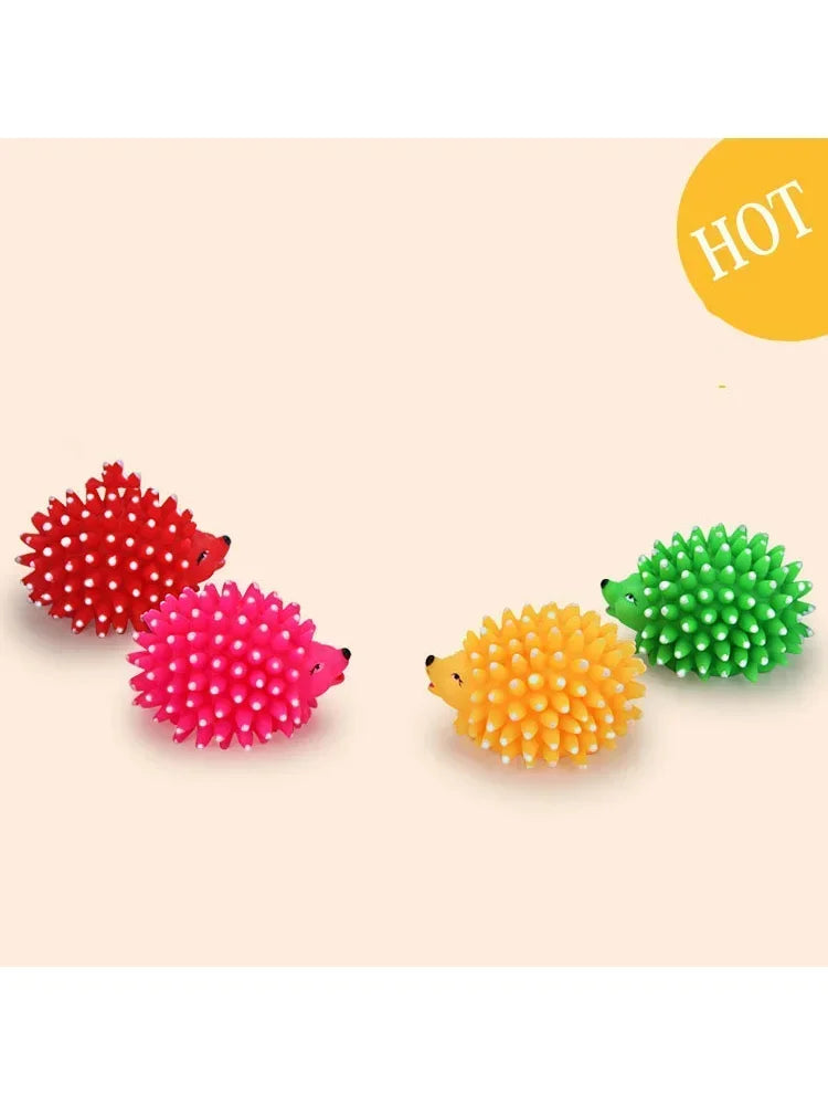 Realistic Hedgehog Soft Squeaky Pet Ball