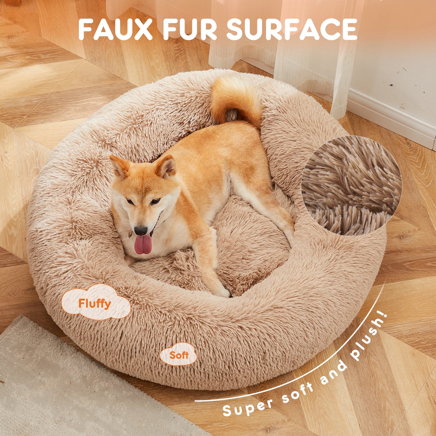 Calming Anti-Slip Washable Dog Bed
