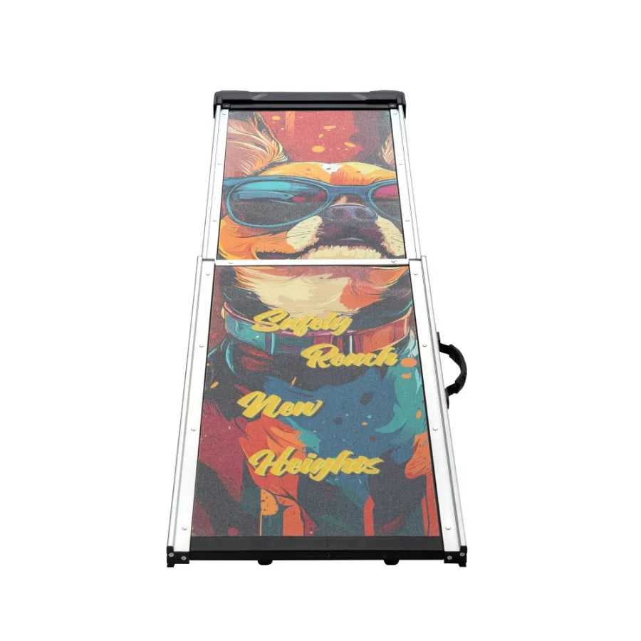 Aluminum Retractable Portable Non-Slip Dog Ramp