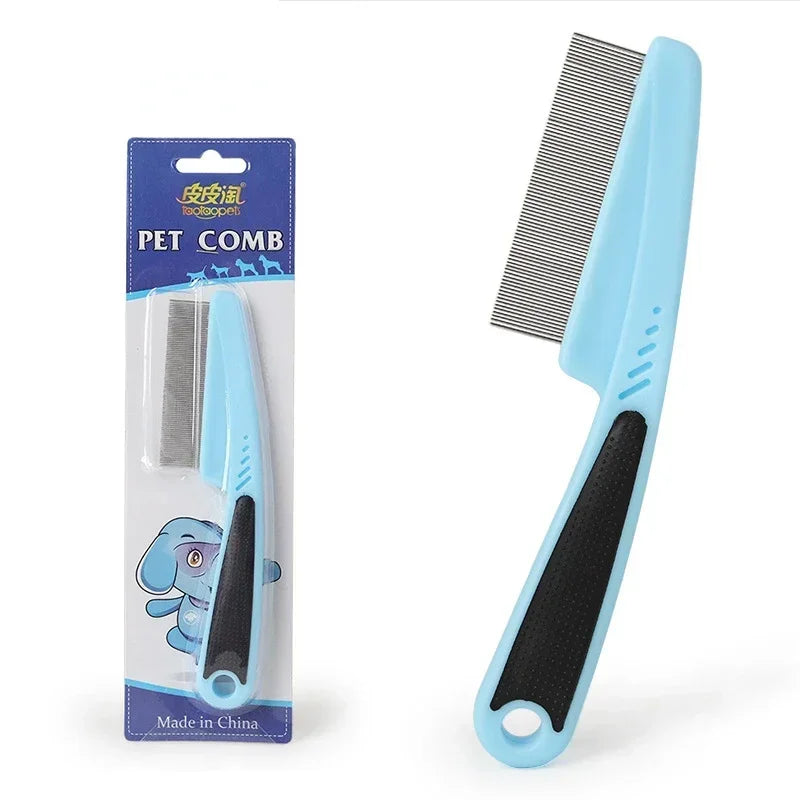 Stainless Steel Close-Tooth Grate Comb for Pet Grooming
