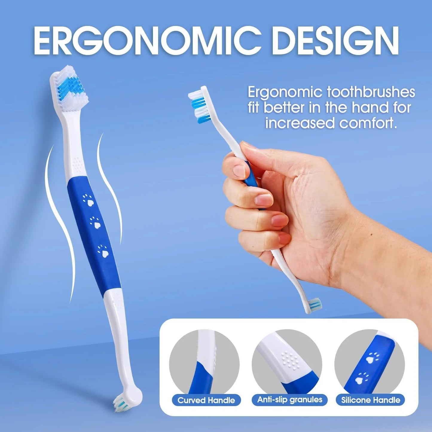 Dual Head Dog Toothbrush