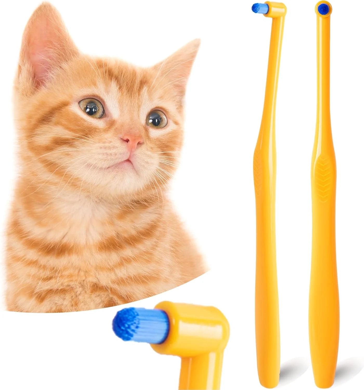 4 Piece Set Ultra-Soft Bristles Dog Toothbrush