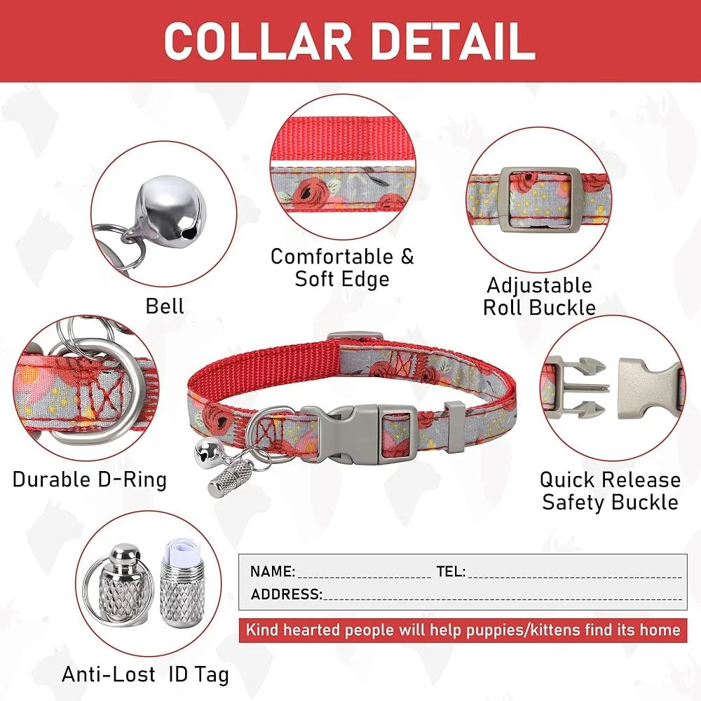 Adjustable No Pull Small Dog Harness / Leash Set with Reflective
