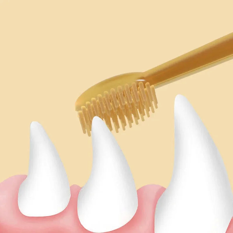 Teeth Whitening Soft Silicone Pet Toothbrush