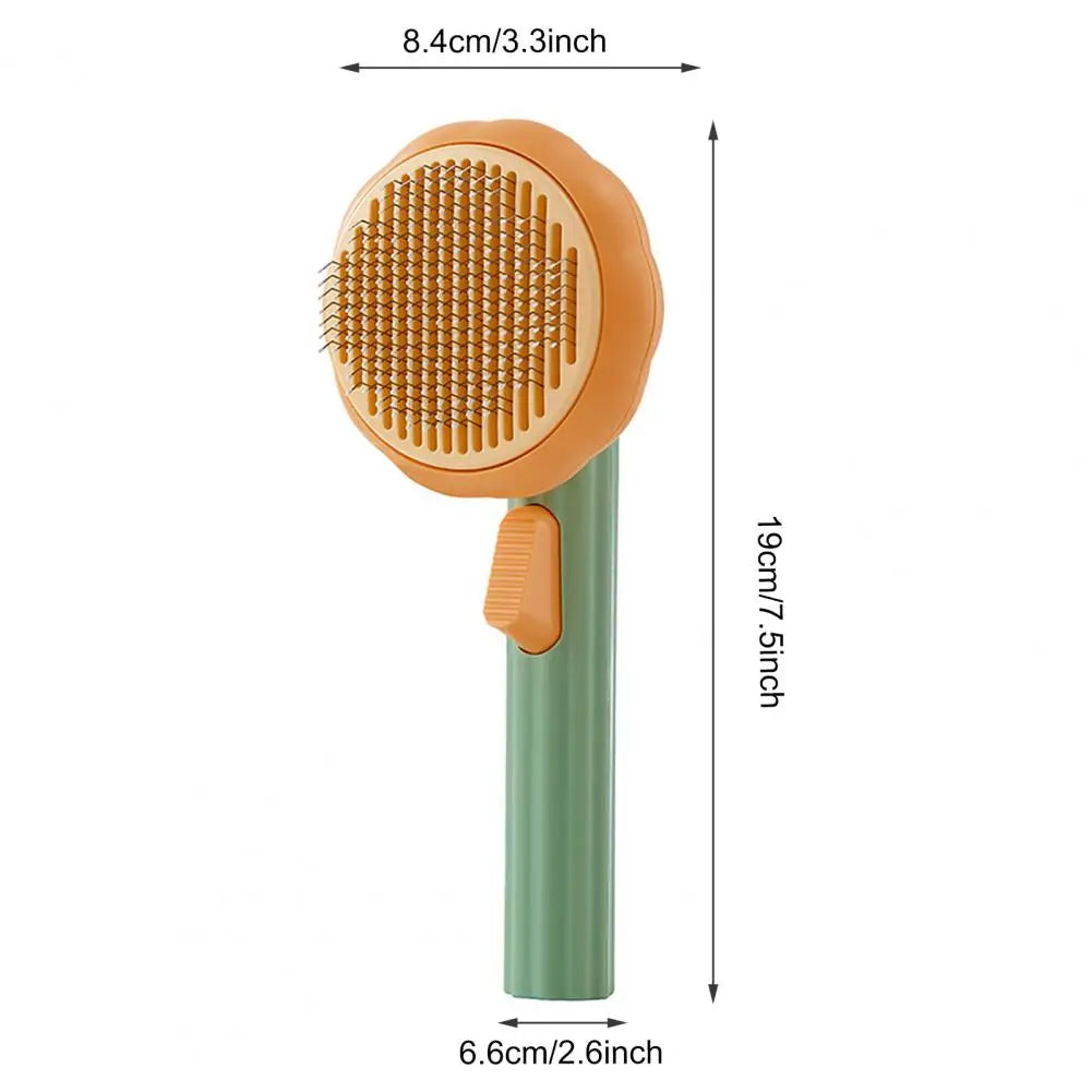Washable Hair Removal Comb for Cats & Dogs, Easy-Clean Button