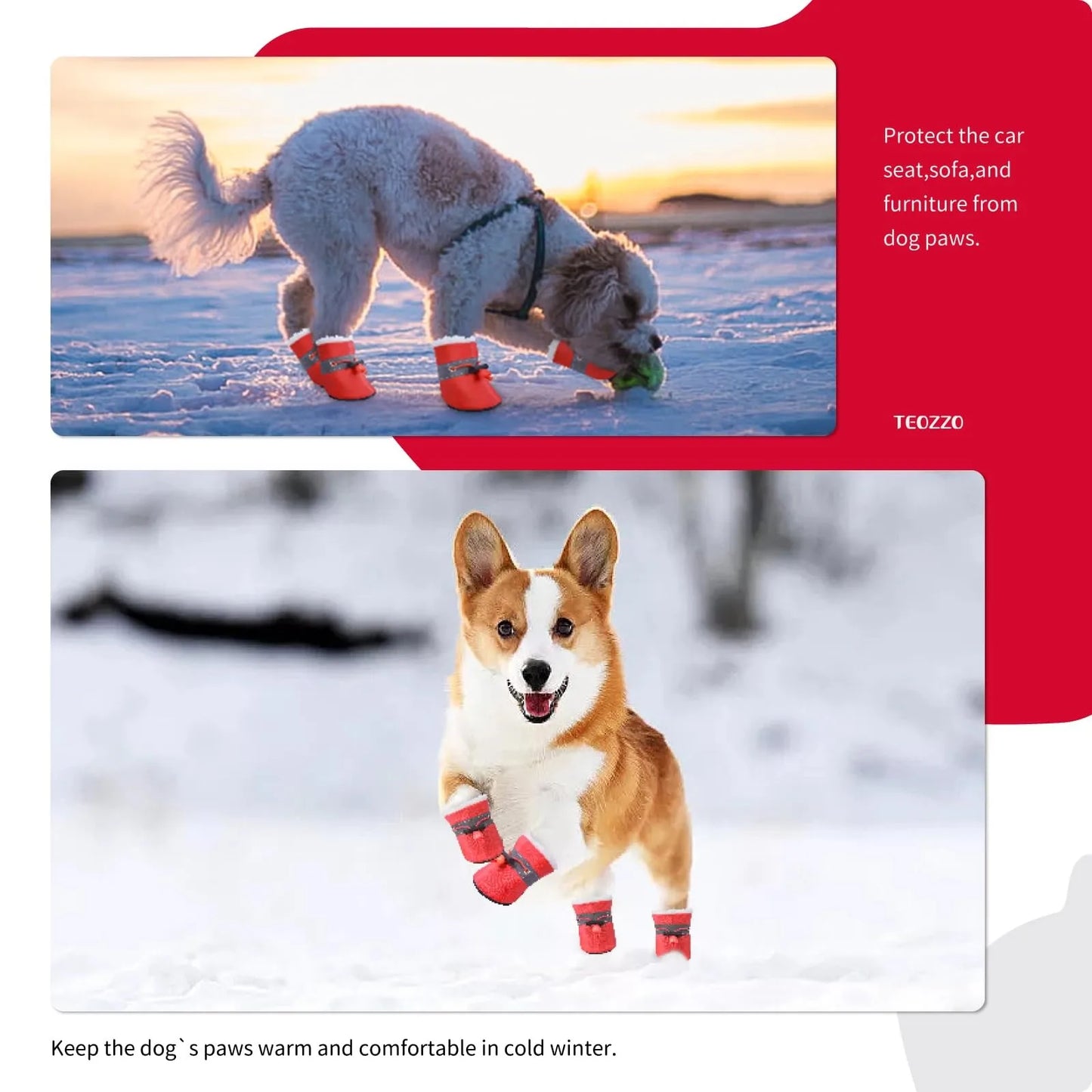 Adjustable Breathable Soft-Soled Non-Slip Walking Dog Shoes