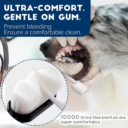 4 Piece Set Ultra-Soft Bristles Dog Toothbrush