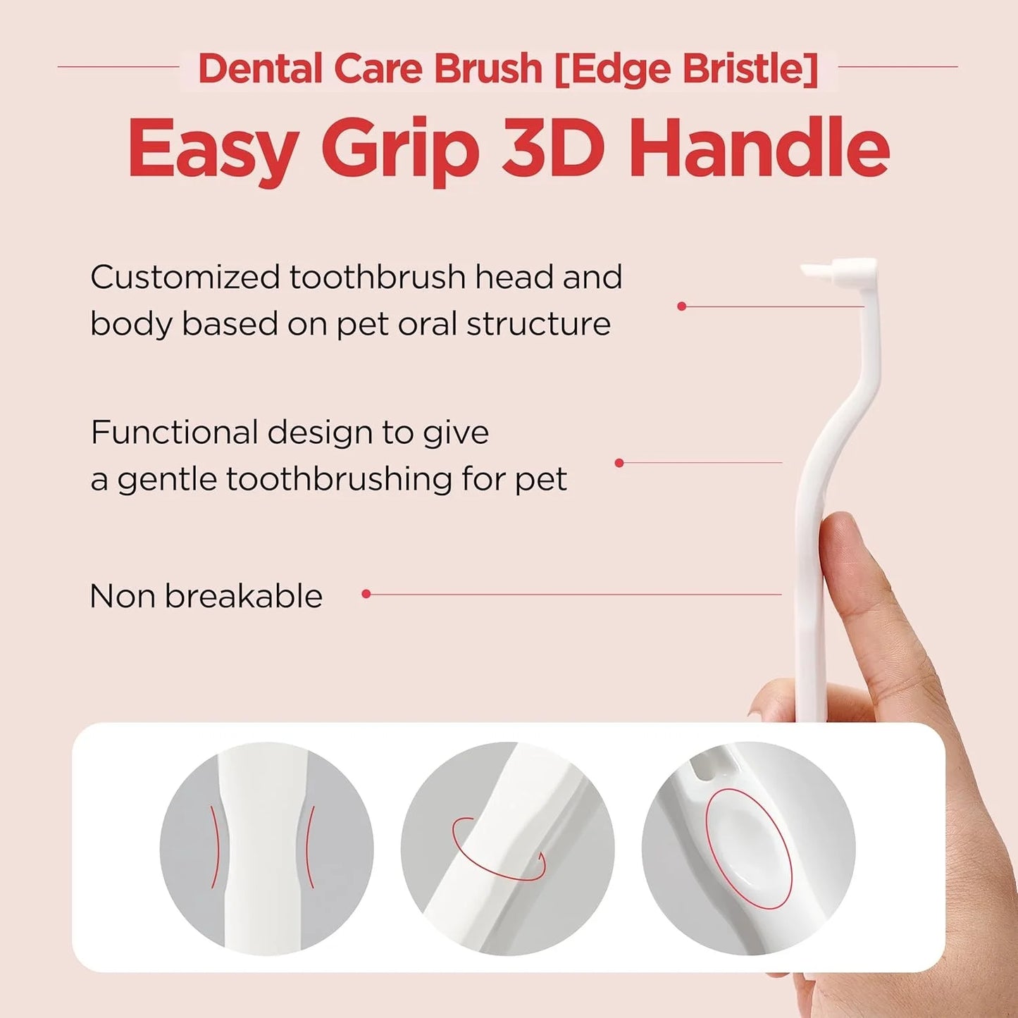 1 Piece Dog Toothbrush with Soft Bristles