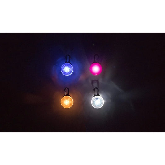 LED Light Visible Night Walking Safety Charm Dog Collar Multiple Colors