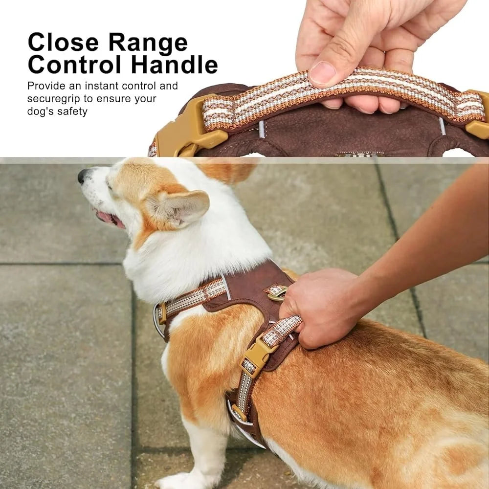 Comfortable No Pull Reflective Large Dog Harness