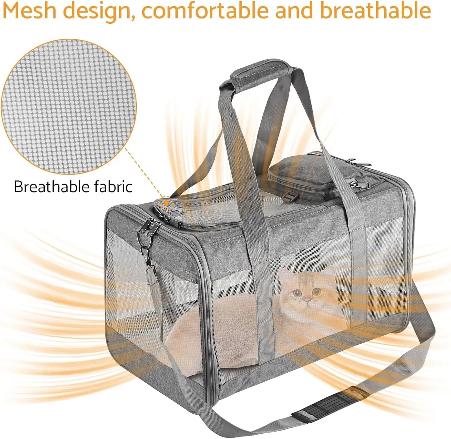 Soft Travel Bag with Breathable Honeycomb Board, Removable Support Board