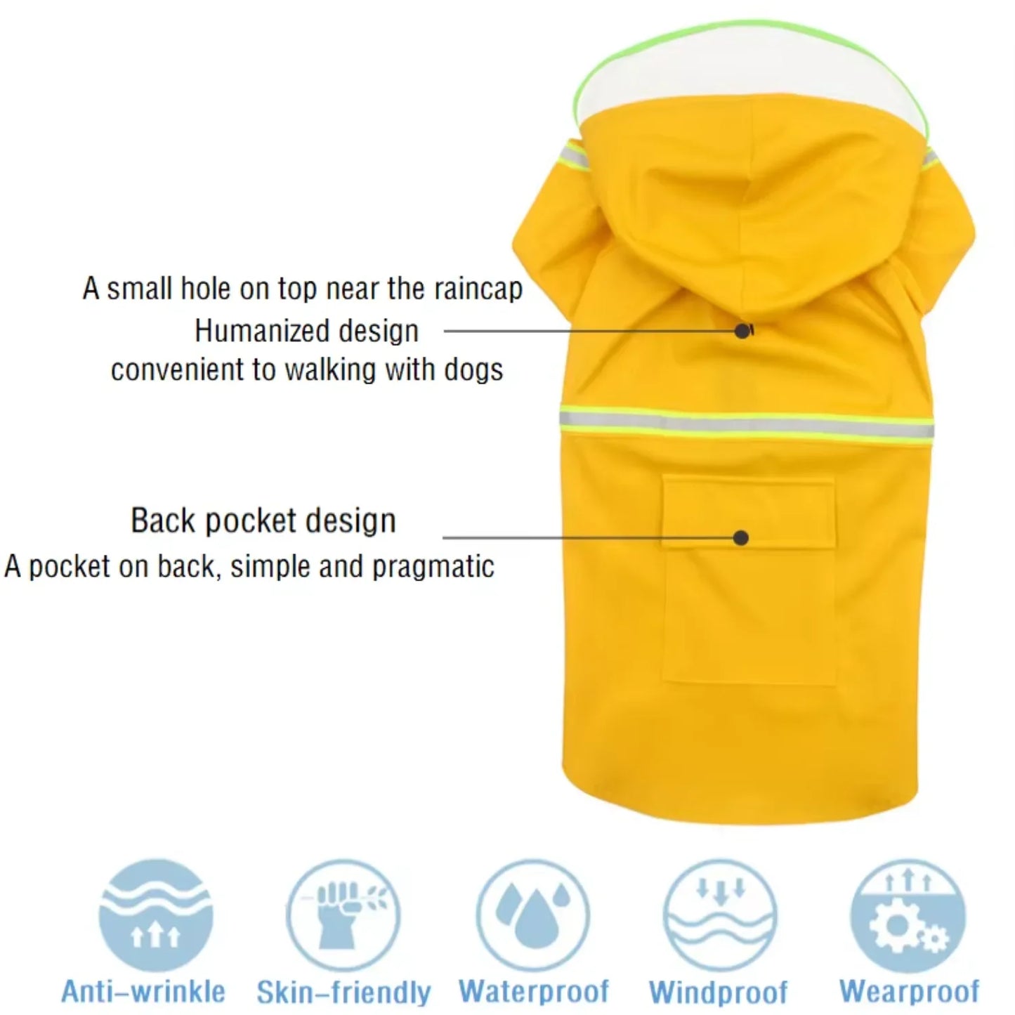 Giant Waterproof Large Dog Hoodies Dog Apparel