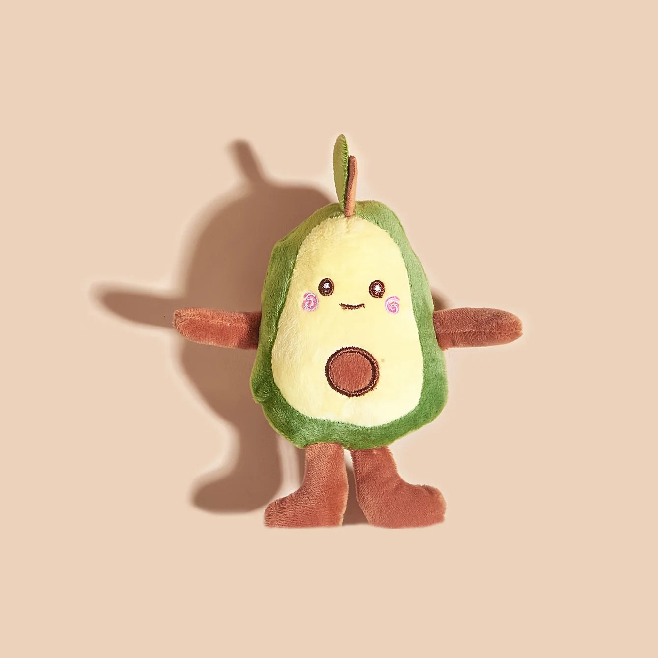 Avocado shaped plush toy