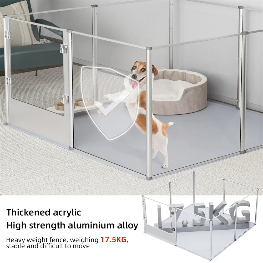 Extra Large Acrylic Whelping Box with Waterproof Fertility Pad