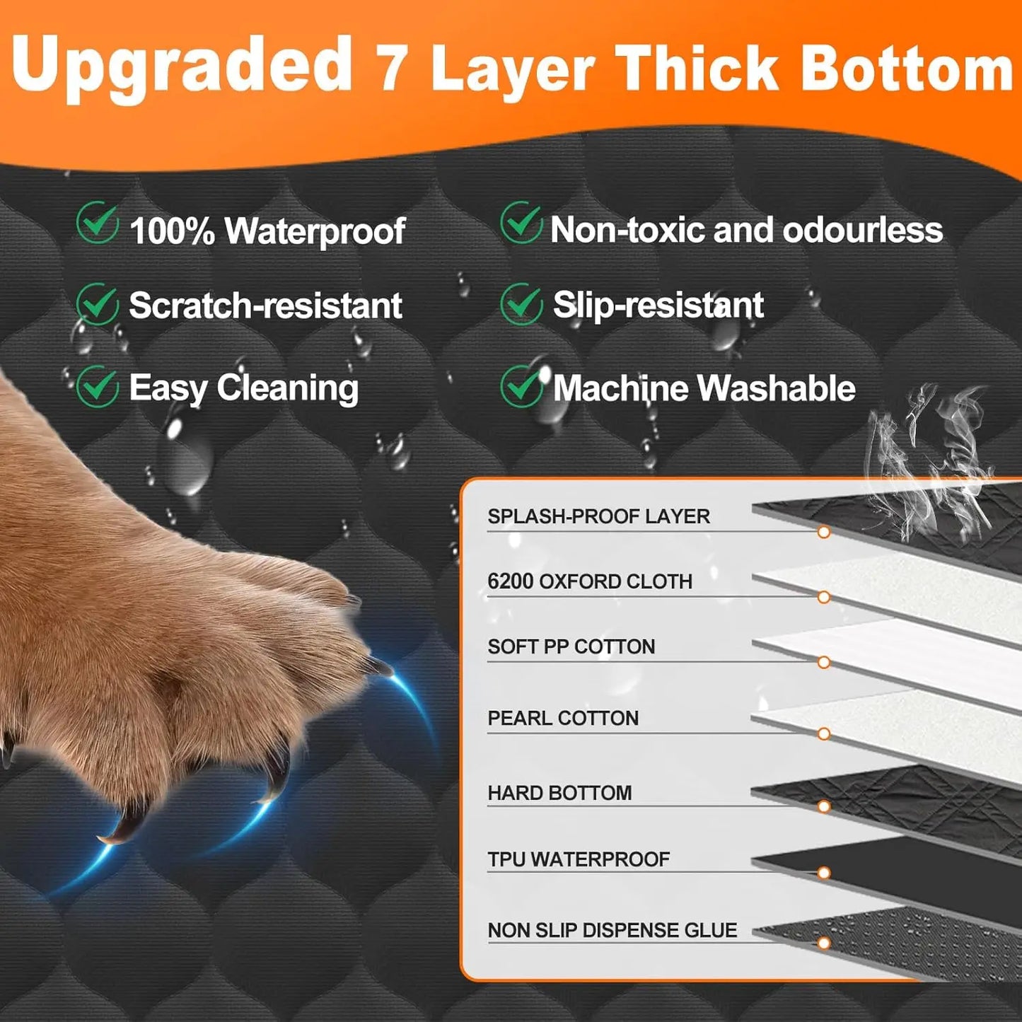 Waterproof Foldable Back Seat Protector