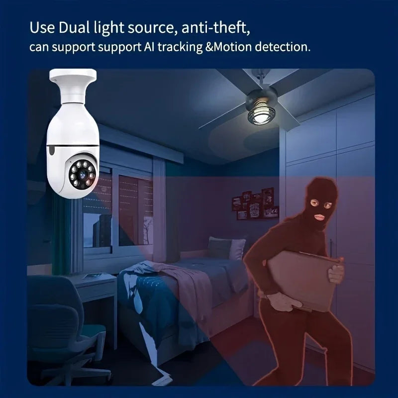 Wireless APP-Light Bulb Security Camera