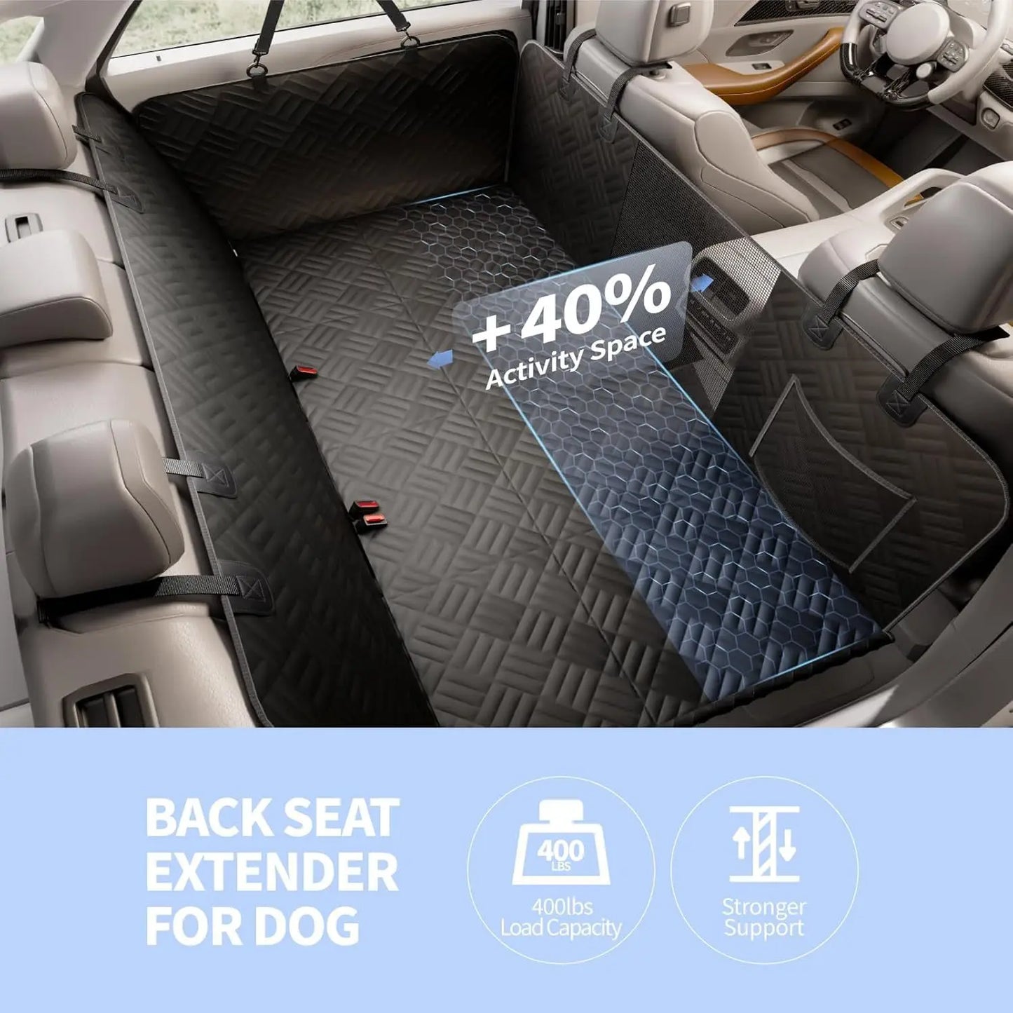 Heavy Duty Scratch-Proof Waterproof Dog Car Seat Cover