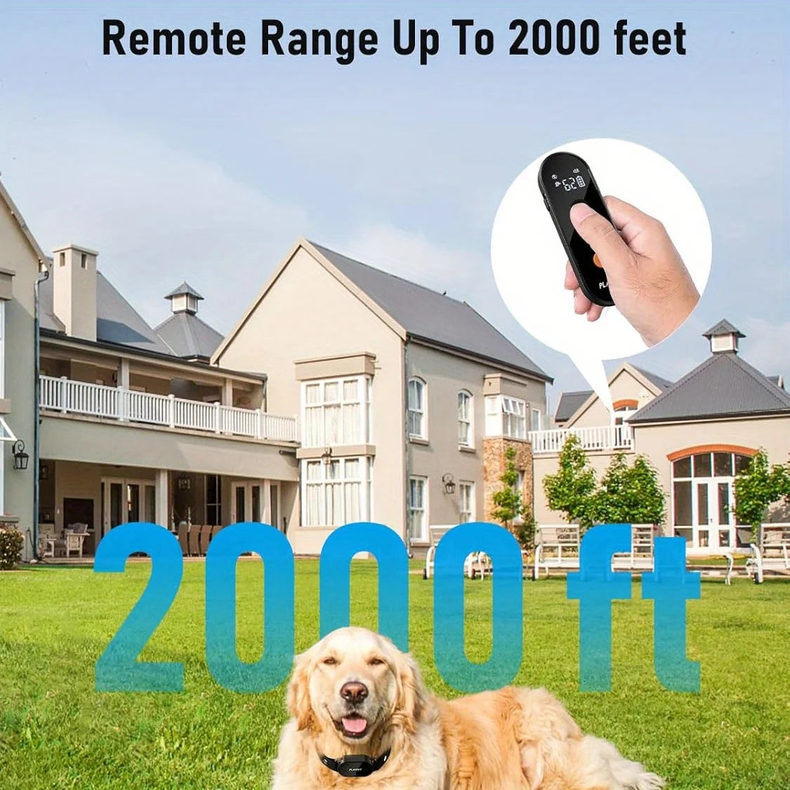 Dog Training Collar with Remote, Waterproof and Rechargeable