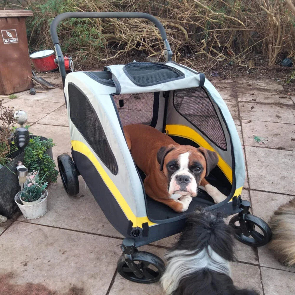 Foldable Dog Stroller for Small Medium Large Dogs
