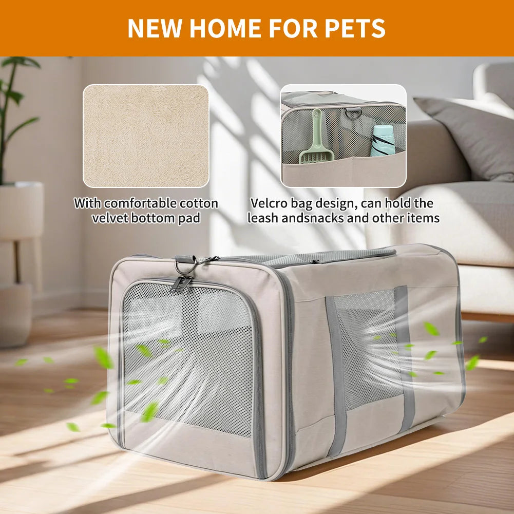 Large Transport Cat trolley with wheels for travel