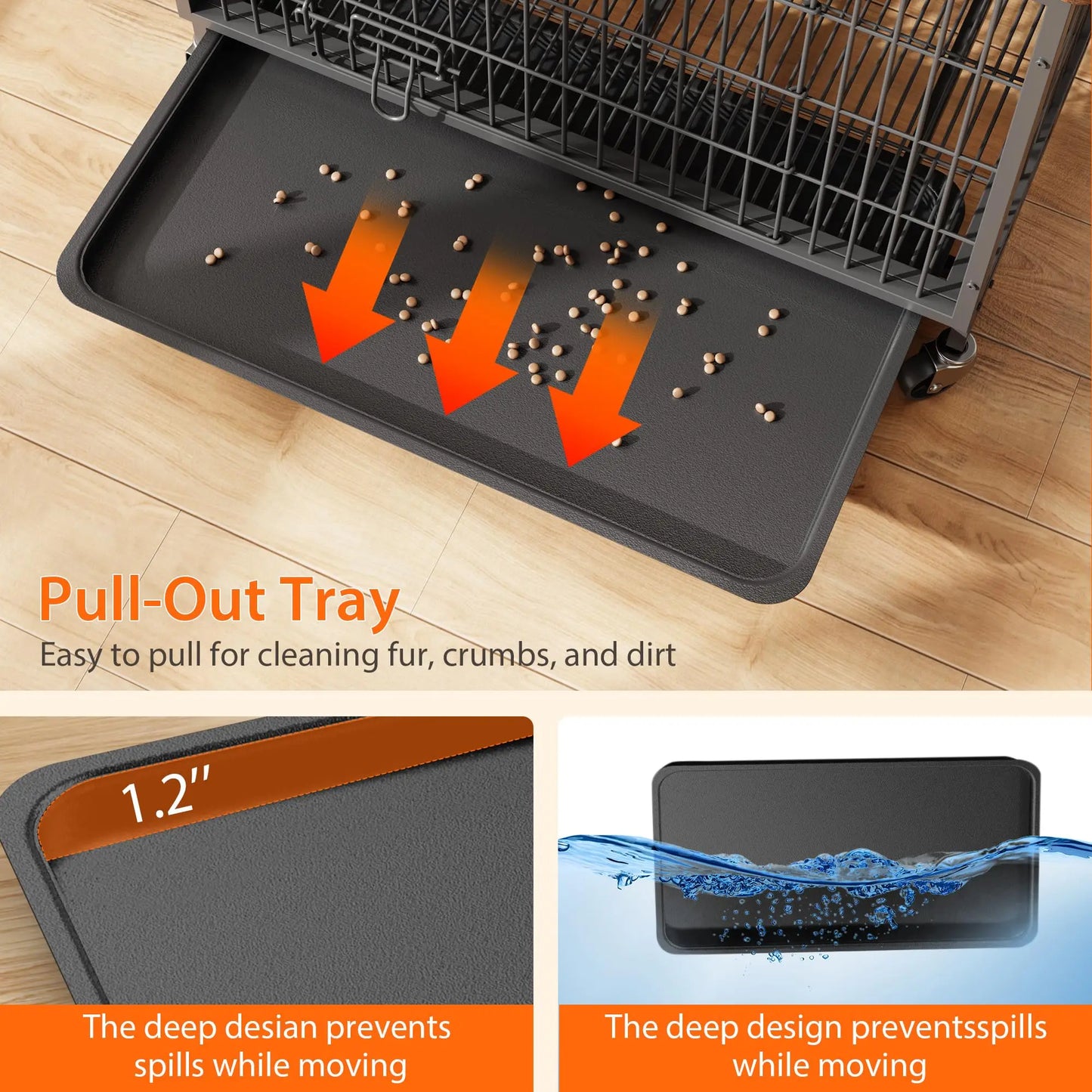 Heavy Duty Indoor/ Outdoor Pet Kennel with Shelves Storage Cabine