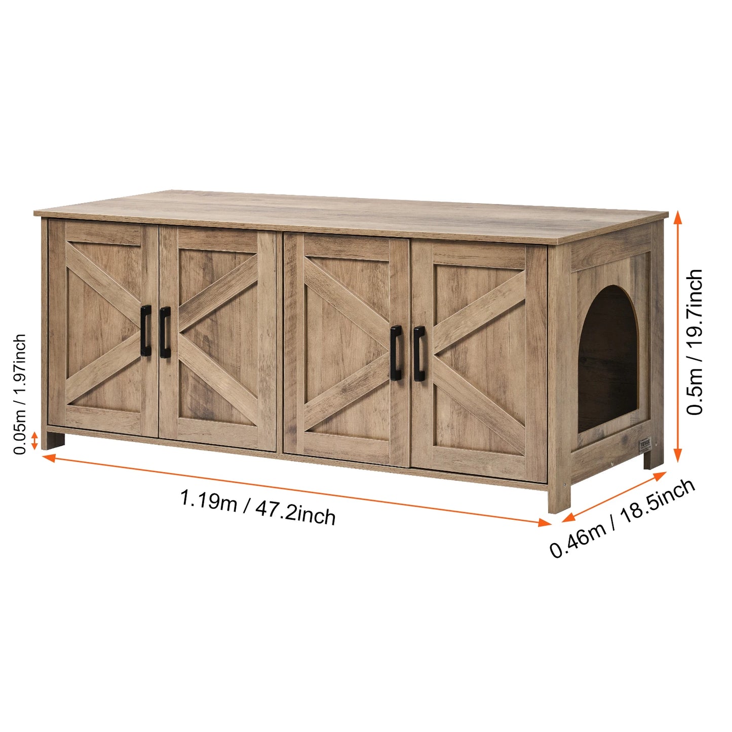 Wooden Cabinet Litter Box