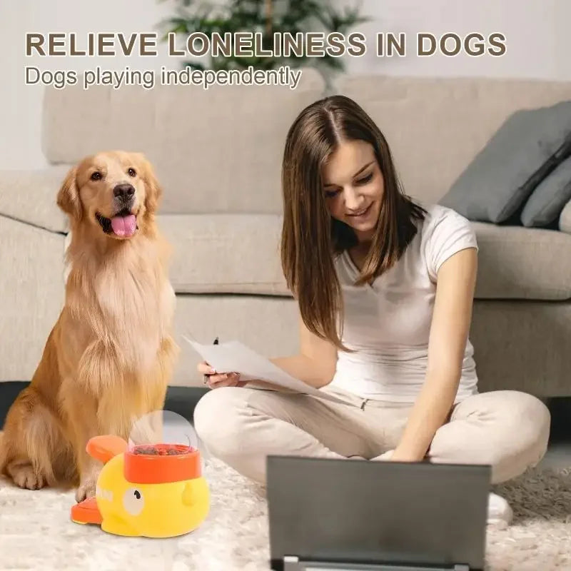 2-in-1 Interactive Automatic Treat Dispenser Toy