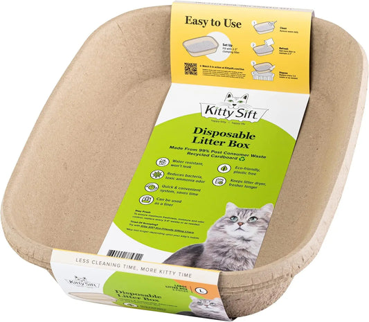 6-Pack Disposable Cat Litter Box