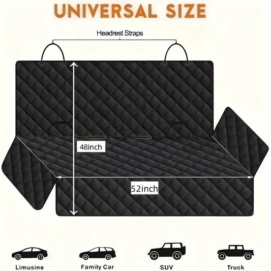 Pet Waterproof, Anti-Slip, Rear Seat Cover