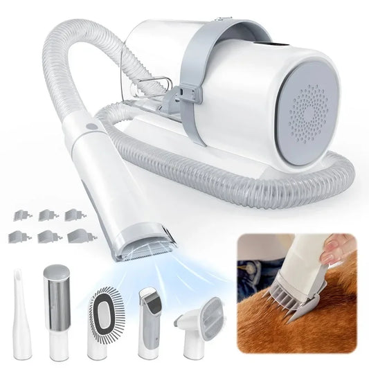 5-In-1 Electric Grooming Kit, Pet Hair Vacuum