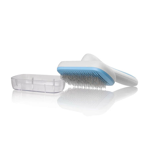Self Cleaning Non-Slip Brush Easy Clean with Comfort Handle and Undercoat Grooming