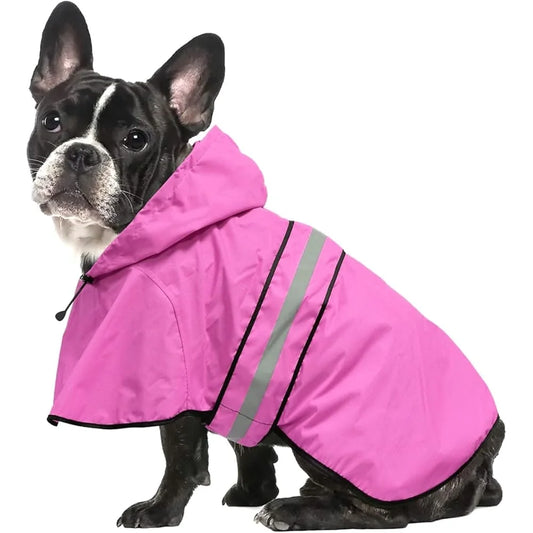 Adjustable Reflective Lightweight Waterproof Dog Raincoat