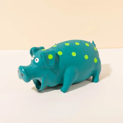 Interactive Durable Rubber Pig Squeaker Toy
