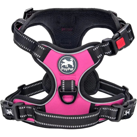 Adjustable No Pull Dog Harness Reflective and Easy Control Handle
