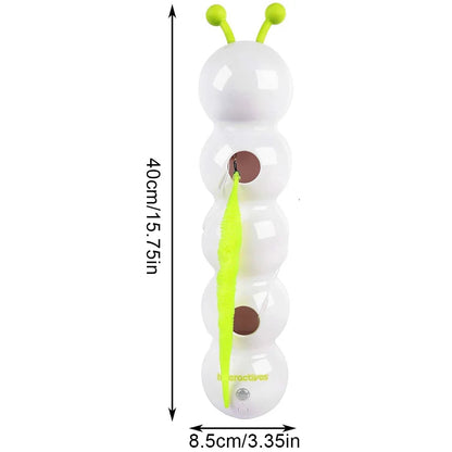 Rechargeable Automatic Motion Activated Caterpillar Teasing Cat Toy
