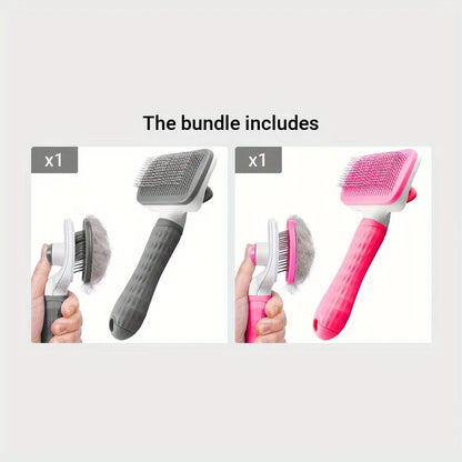 Plastic Anti-Slip Grip Pet Massage Brush