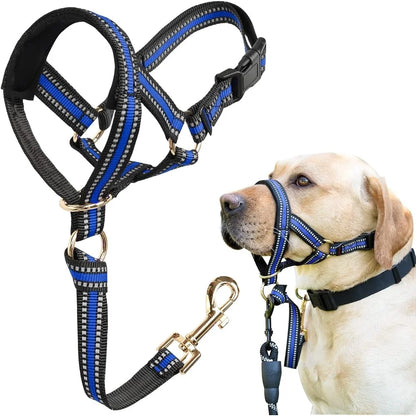 No Pull Head Halter for Heavy Pullers Gentle Face Harness Dog Leash