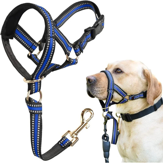 No Pull Head Halter for Heavy Pullers Gentle Face Harness Dog Leash