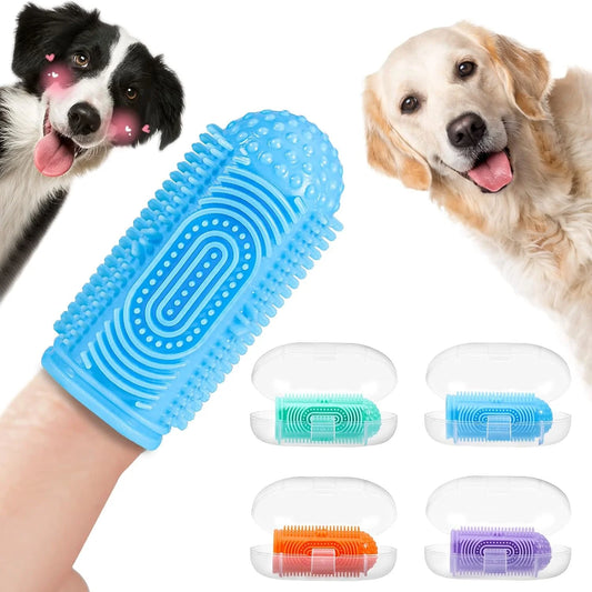 4 Piece Finger Toothbrush Set